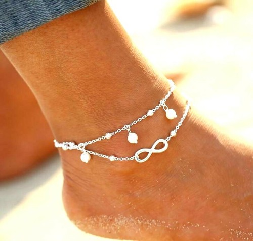 Fußkette perle infinity - fußkette,