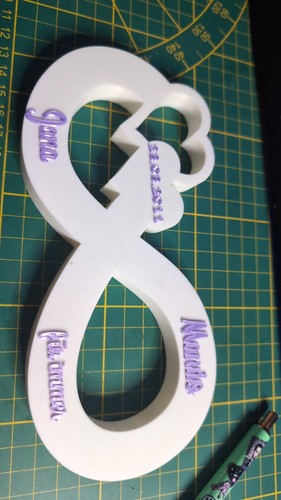 Unendlichkeitszeichen druck - 3d,