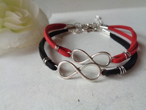Armbänder set rot - set,
