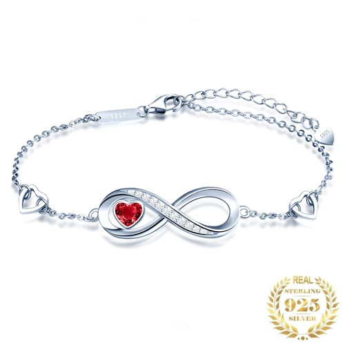 Damen armband herz - herz, 925
