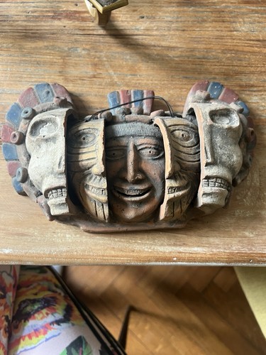 Aztekische divalitäts maske - aztekische, divalitäts-maske