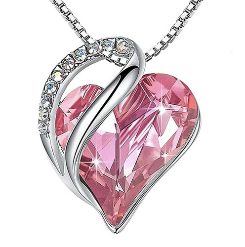 Damen halskette pink silber - pink,