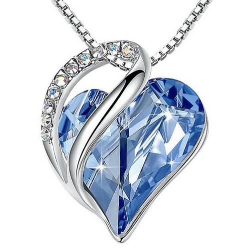 Damen halskette hellblau - damen,