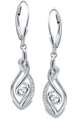 Hängende ohrringe 925 silber - ohrringe,