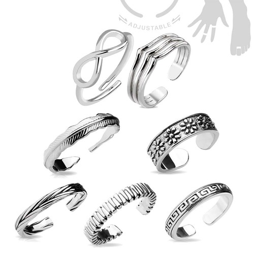 Zehenring mittelring midi ring - zehenring,