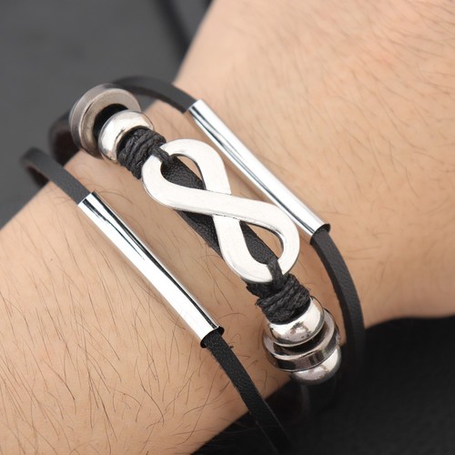 Lederarmband mit glückszahl - mit,